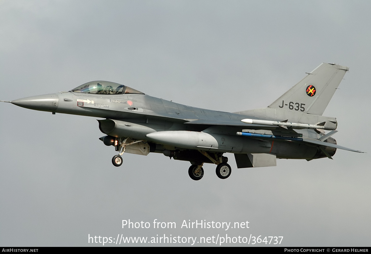 Aircraft Photo of J-635 | General Dynamics F-16AM Fighting Falcon | Netherlands - Air Force | AirHistory.net #364737