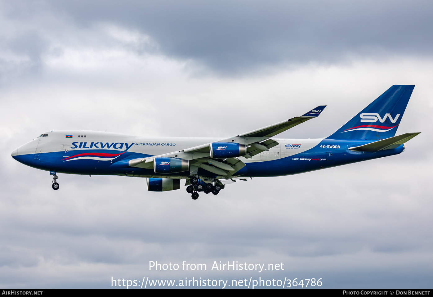 Aircraft Photo of 4K-SW008 | Boeing 747-4R7F/SCD | SilkWay Azerbaijan Cargo | AirHistory.net #364786