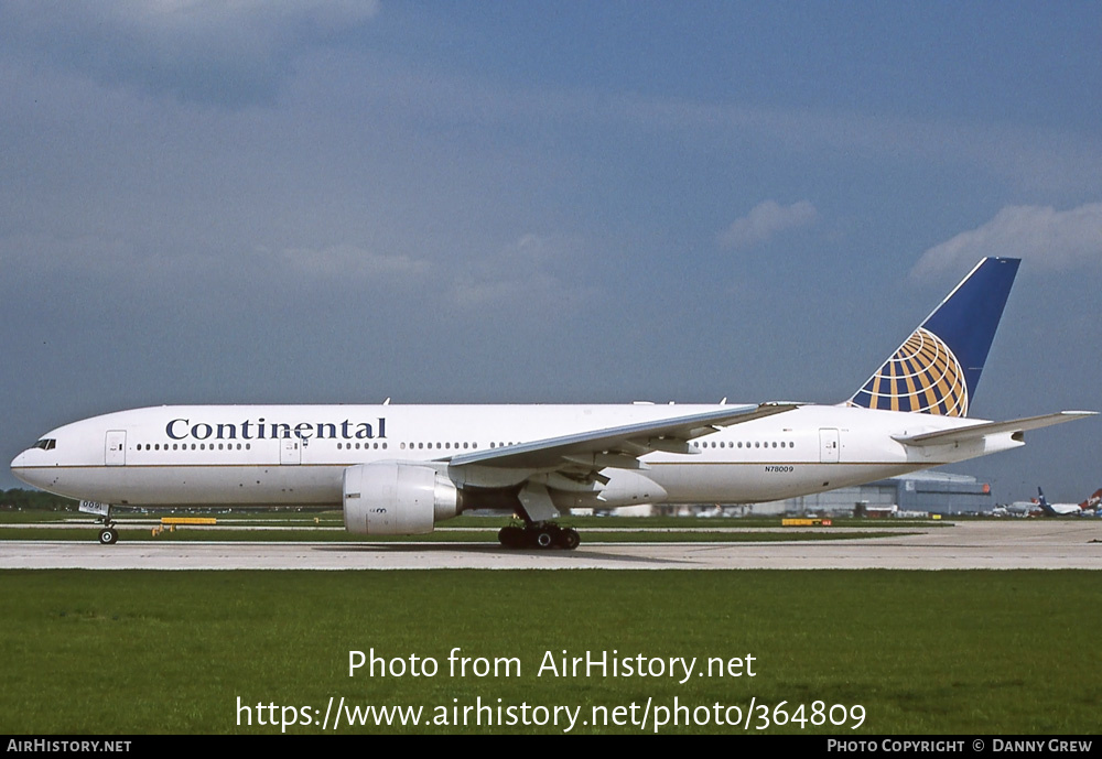 Aircraft Photo of N78008 | Boeing 777-224/ER | Continental Airlines | AirHistory.net #364809