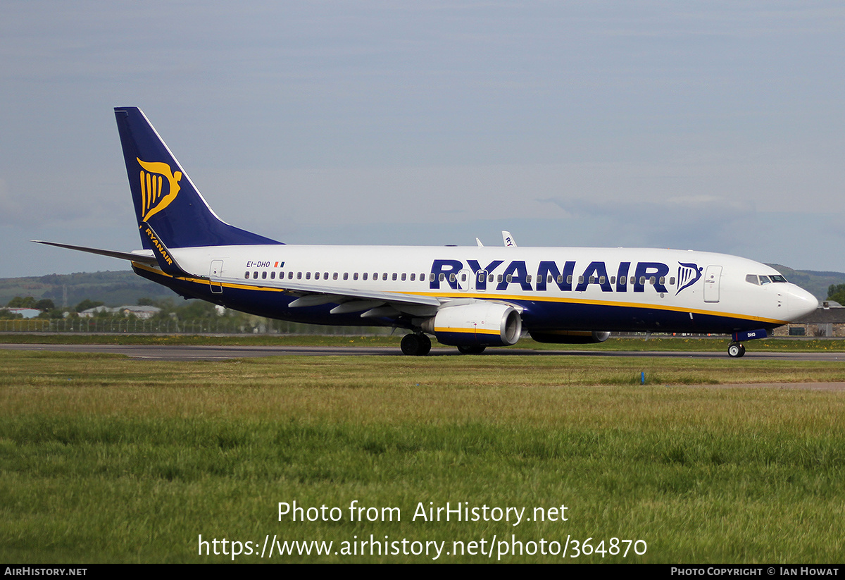 Aircraft Photo of EI-DHO | Boeing 737-8AS | Ryanair | AirHistory.net #364870