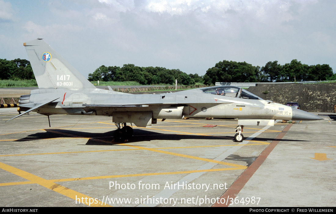 Aircraft Photo of 1417 / 83-8031 | AIDC F-CK-1A Ching Kuo | Taiwan - Air Force | AirHistory.net #364987