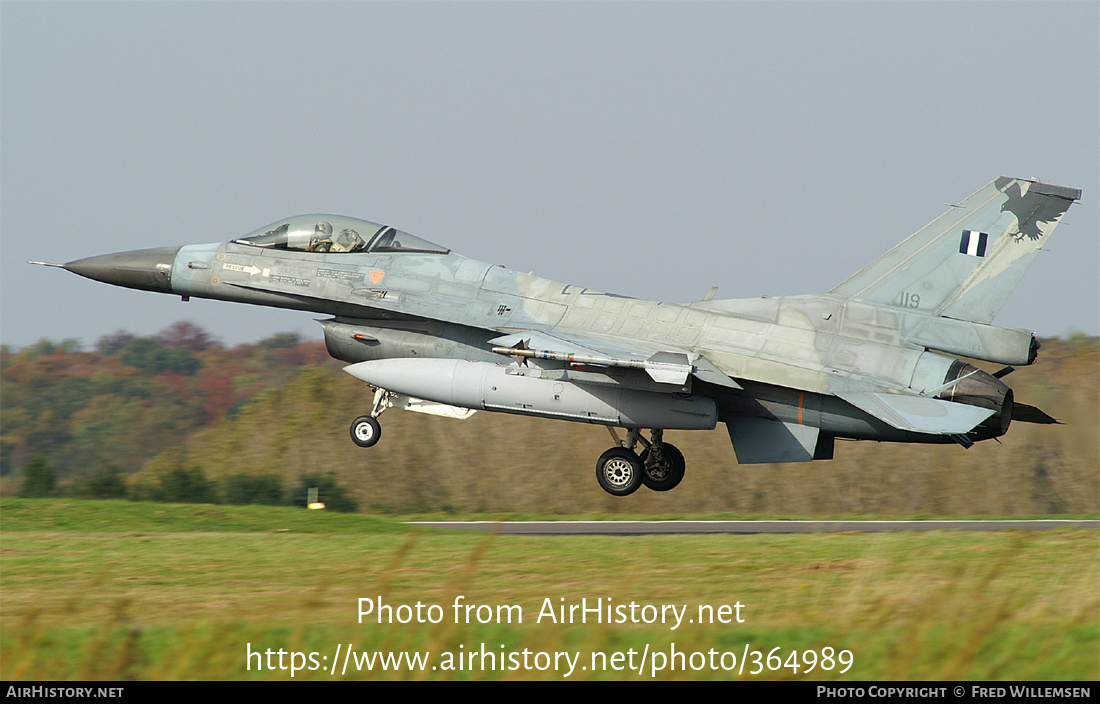 Aircraft Photo of 119 | General Dynamics F-16C Fighting Falcon | Greece - Air Force | AirHistory.net #364989