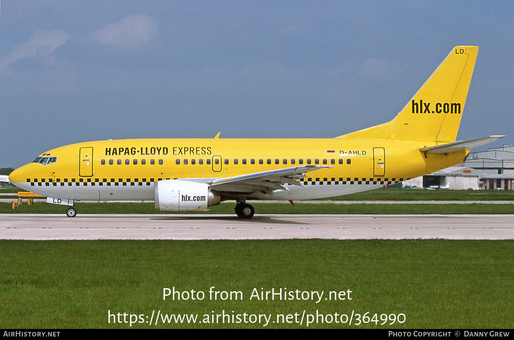 Aircraft Photo of D-AHLD | Boeing 737-5K5 | Hapag-Lloyd Express | AirHistory.net #364990