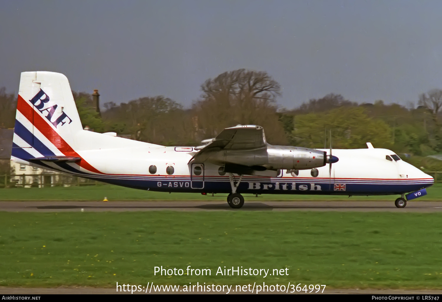 Aircraft Photo of G-ASVO | Handley Page HPR-7 Herald 214 | British Air Ferries - BAF | AirHistory.net #364997