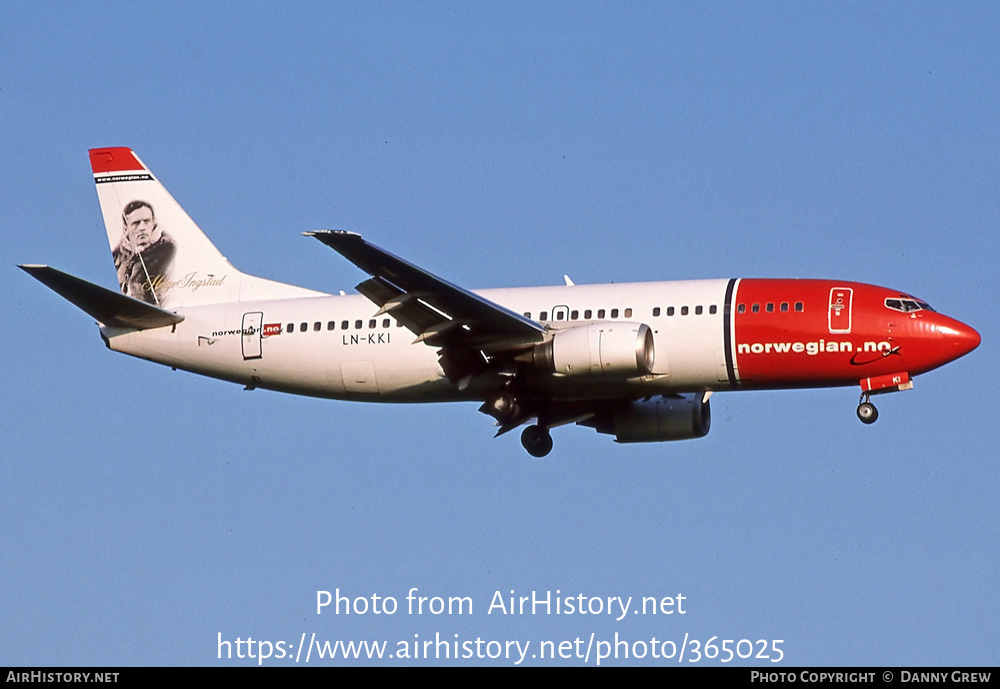 Aircraft Photo of LN-KKI | Boeing 737-3K2 | Norwegian | AirHistory.net #365025