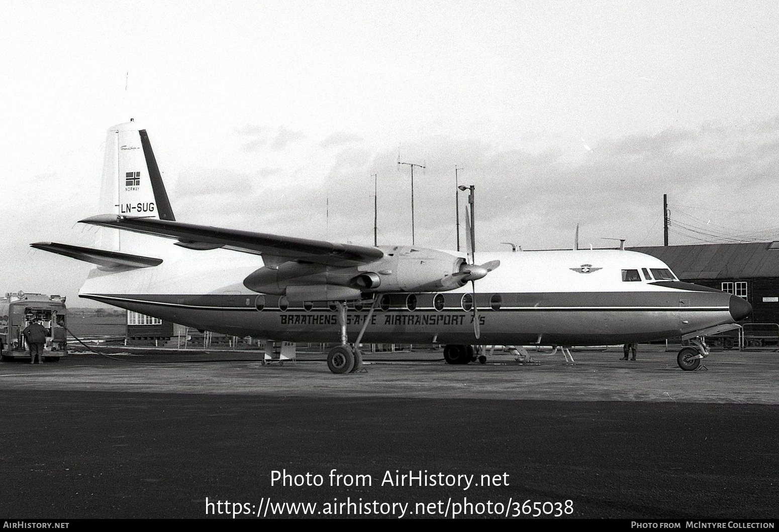 Aircraft Photo of LN-SUG | Fokker F27-100 Friendship | Braathens SAFE | AirHistory.net #365038