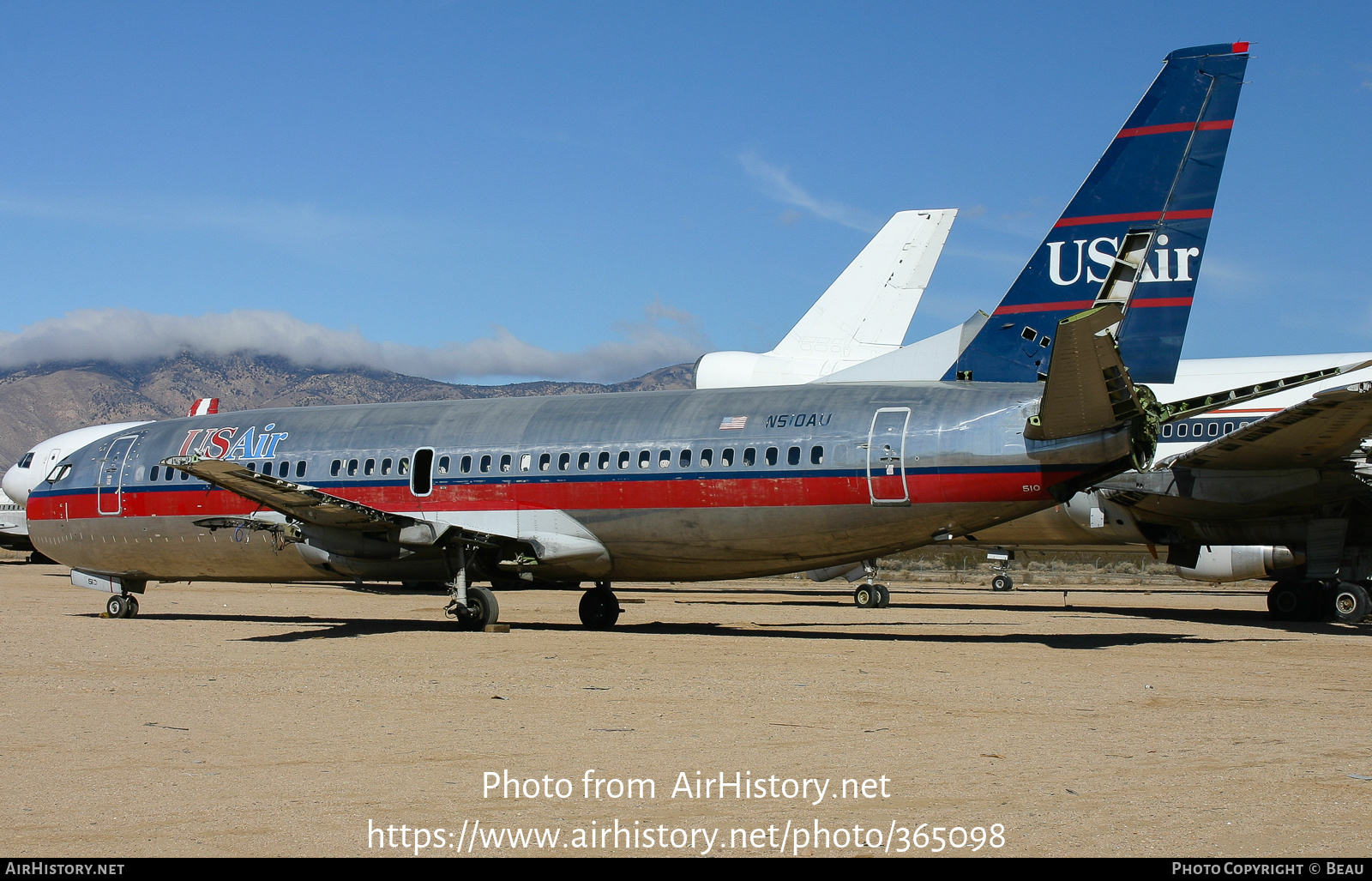 Aircraft Photo of N510AU | Boeing 737-3B7 | USAir | AirHistory.net #365098