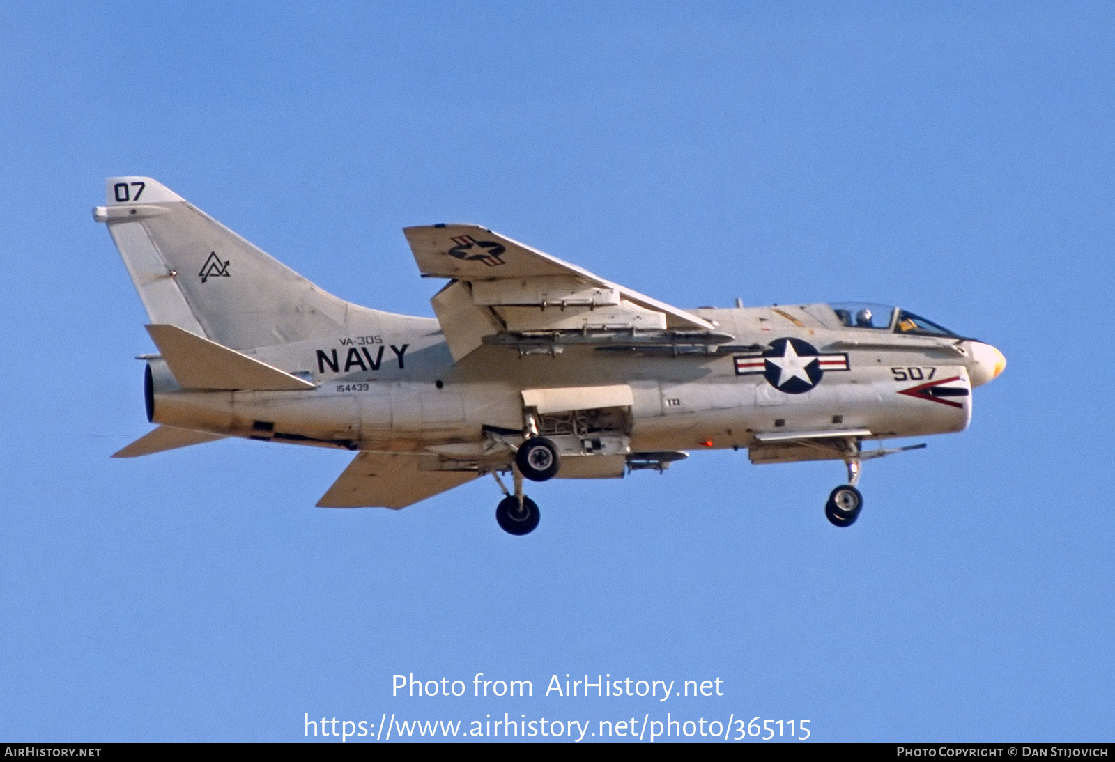 Aircraft Photo of 154439 | LTV A-7B Corsair II | USA - Navy | AirHistory.net #365115