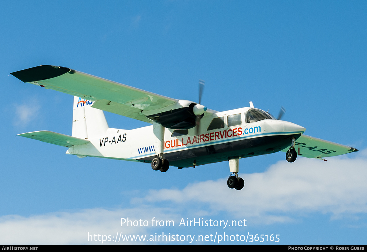 Aircraft Photo of VP-AAS | Britten-Norman BN-2A-26 Islander | Anguilla Air Services | AirHistory.net #365165