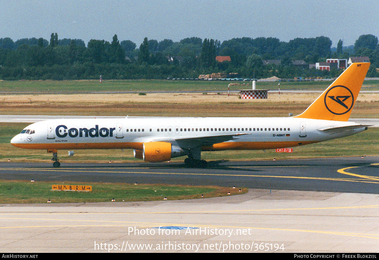 Aircraft Photo of D-ABNT | Boeing 757-230 | Condor Flugdienst | AirHistory.net #365194