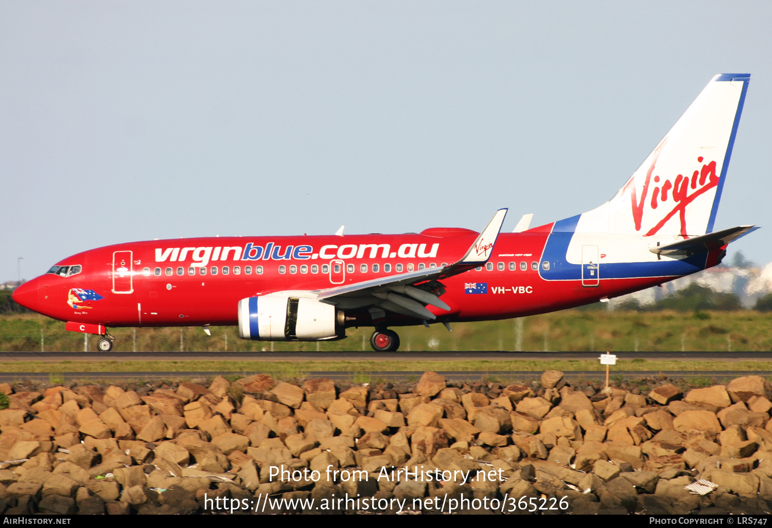 Aircraft Photo of VH-VBC | Boeing 737-7Q8 | Virgin Blue Airlines | AirHistory.net #365226