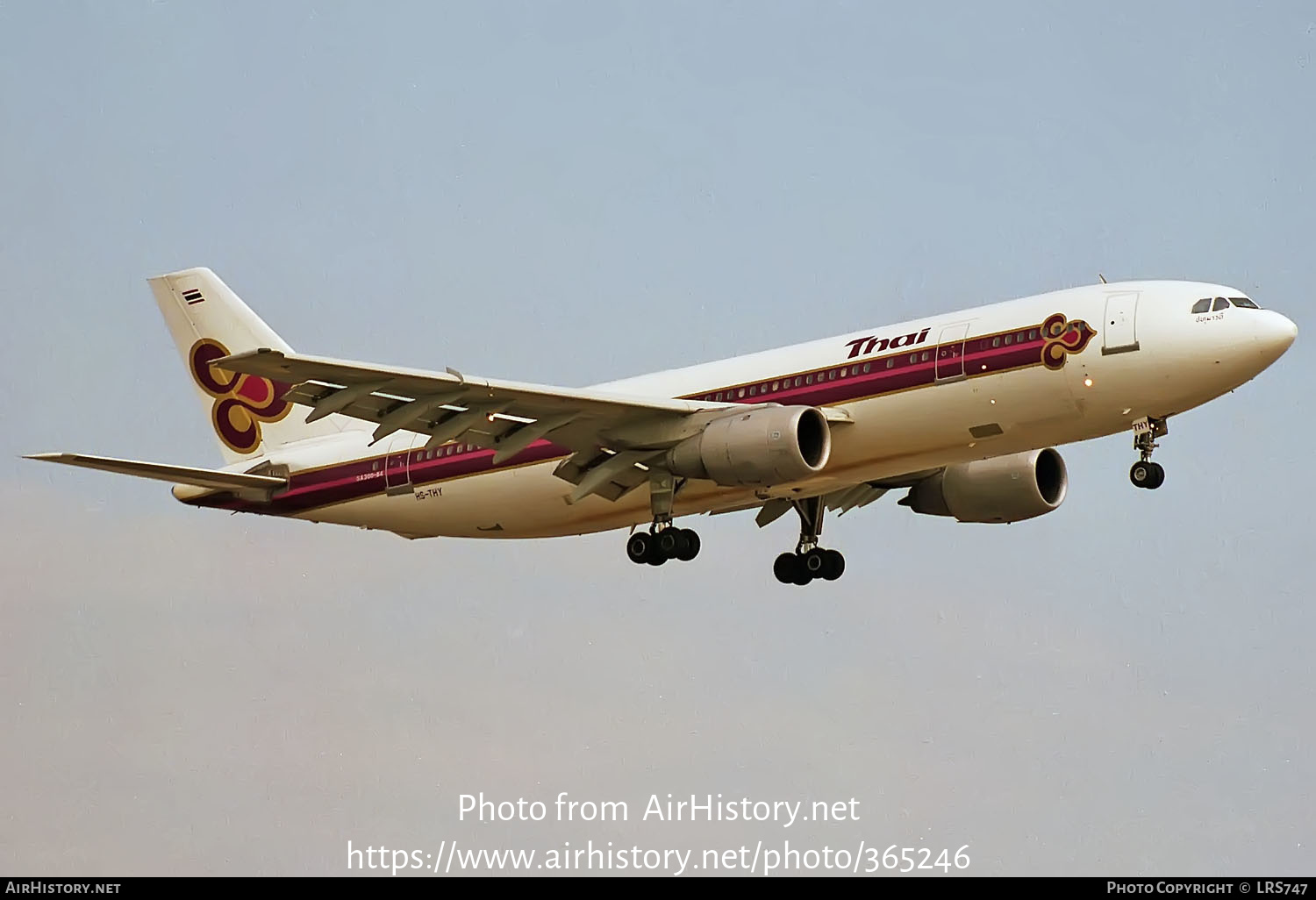 Aircraft Photo of HS-THY | Airbus A300B4-203 | Thai Airways International | AirHistory.net #365246