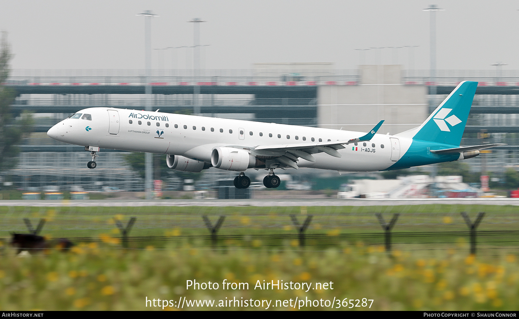 Aircraft Photo of I-ADJS | Embraer 195LR (ERJ-190-200LR) | Air Dolomiti | AirHistory.net #365287