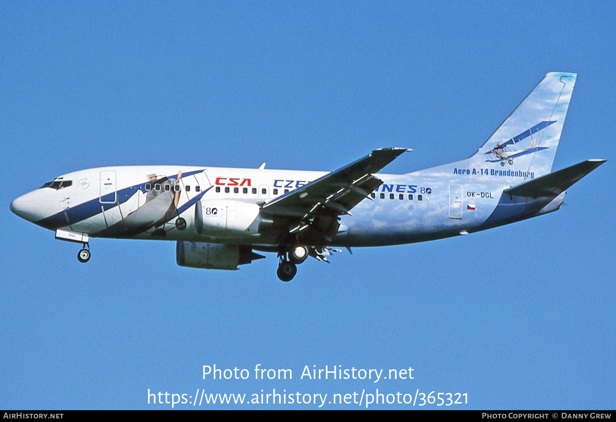 Aircraft Photo of OK-DGL | Boeing 737-55S | ČSA - Czech Airlines | AirHistory.net #365321