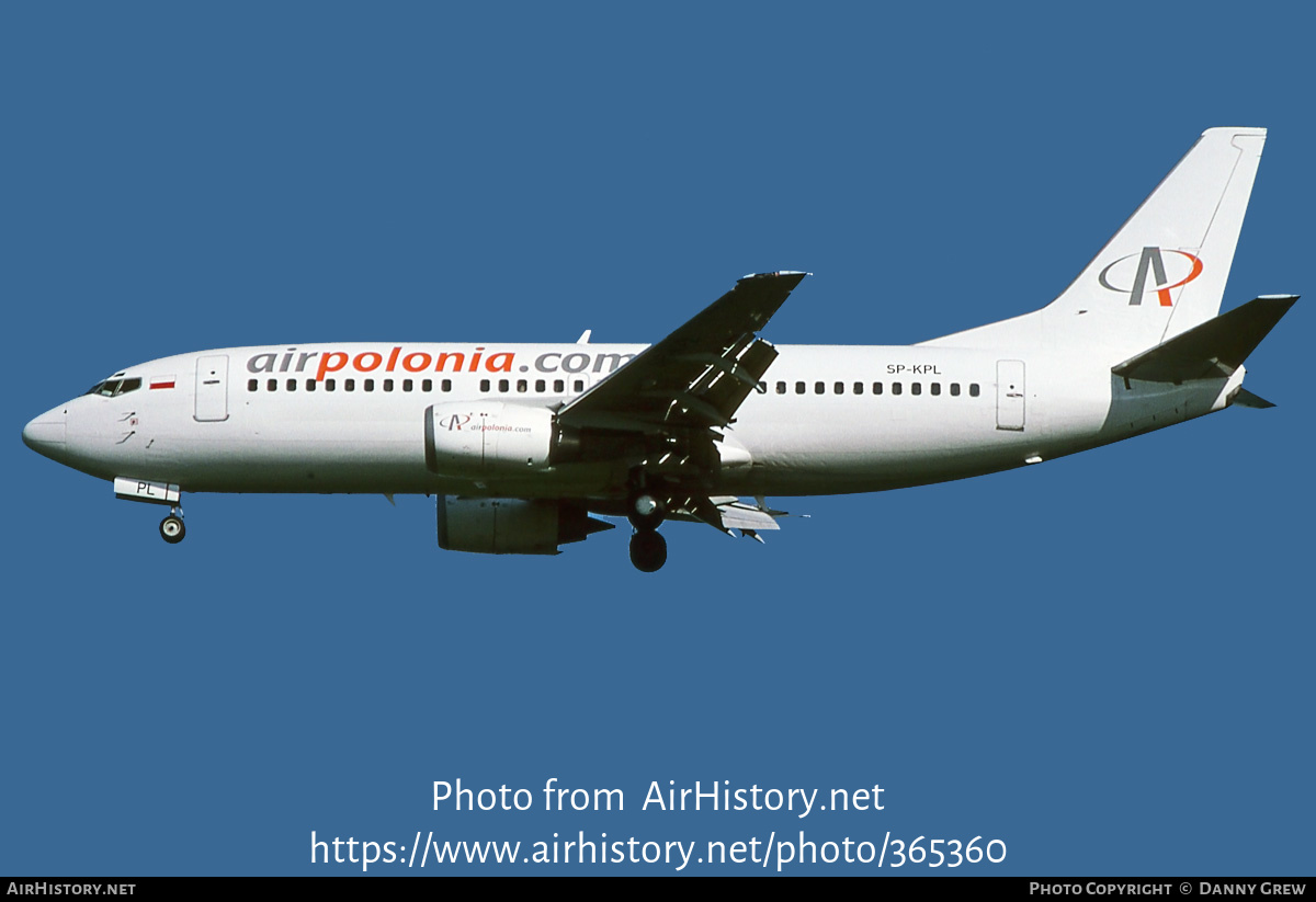 Aircraft Photo of SP-KPL | Boeing 737-322 | Air Polonia | AirHistory.net #365360