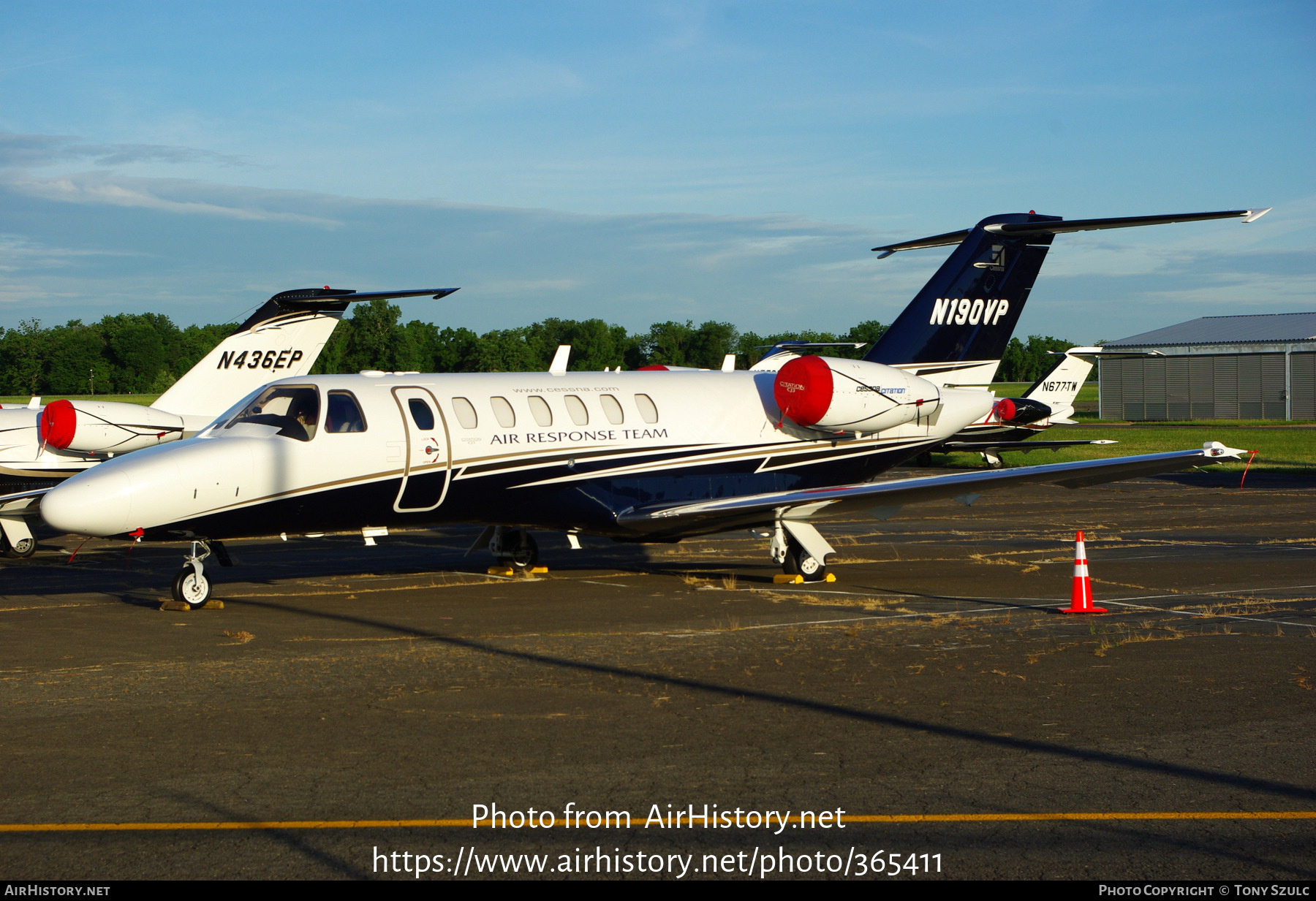 Aircraft Photo of N190VP | Cessna 525B CitationJet CJ3 | Textron Air Response Team | AirHistory.net #365411