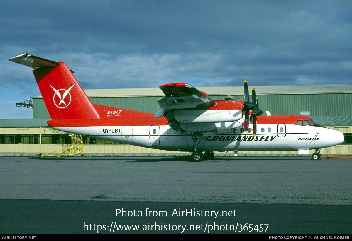 Aircraft Photo of OY-CBT | De Havilland Canada DHC-7-103 Dash 7 | Greenlandair - Grønlandsfly | AirHistory.net #365457