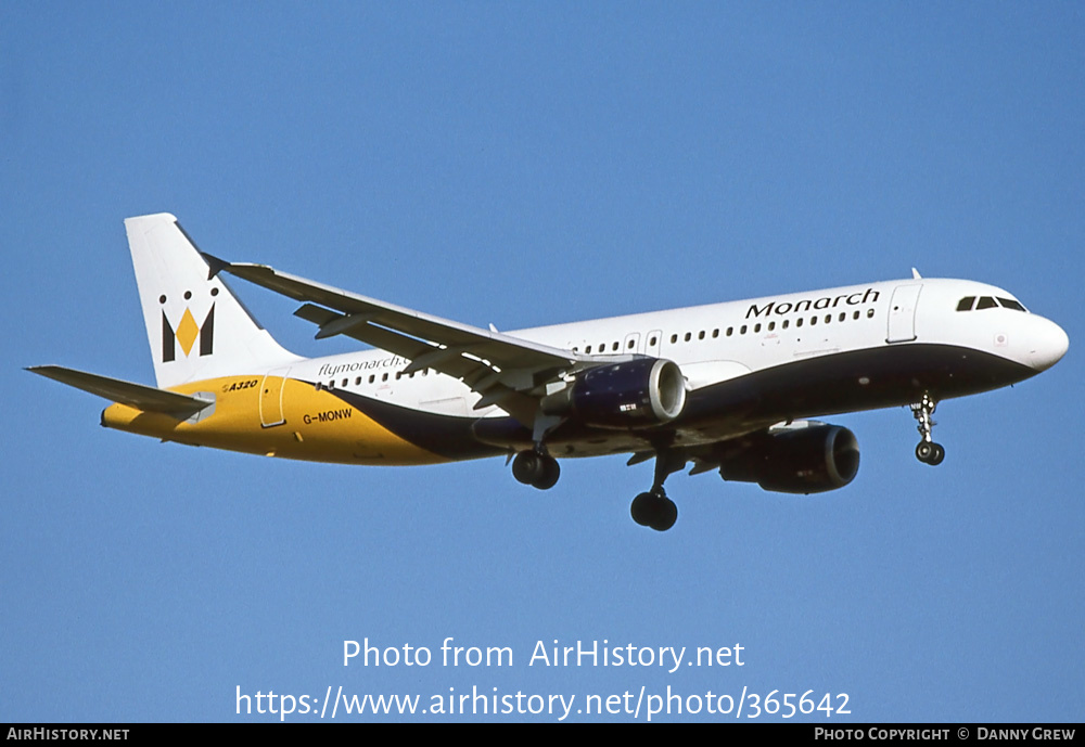 Aircraft Photo of G-MONW | Airbus A320-212 | Monarch Airlines | AirHistory.net #365642