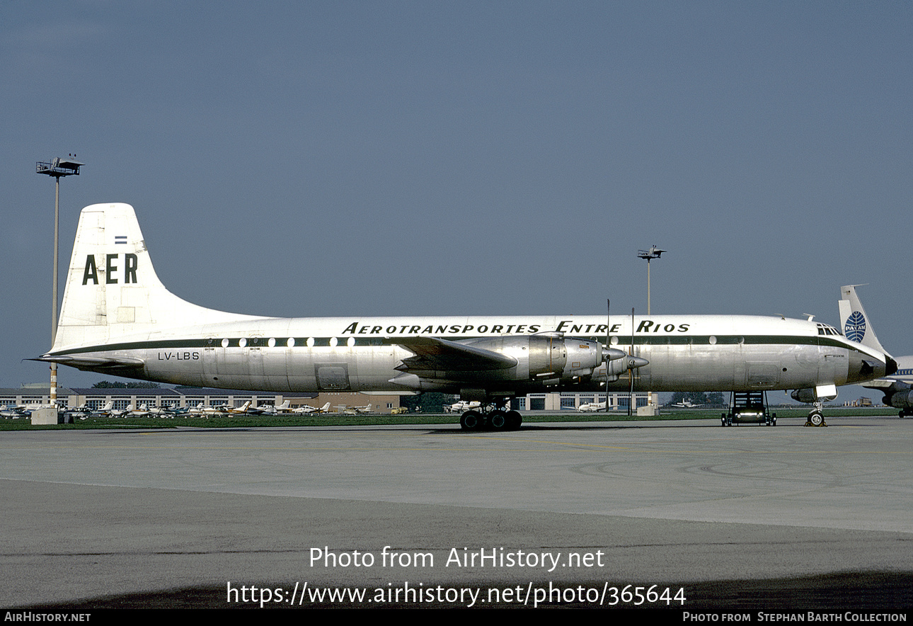 Aircraft Photo of LV-LBS | Canadair CL-44-6 Yukon | Aerotransportes Entre Ríos - AER | AirHistory.net #365644