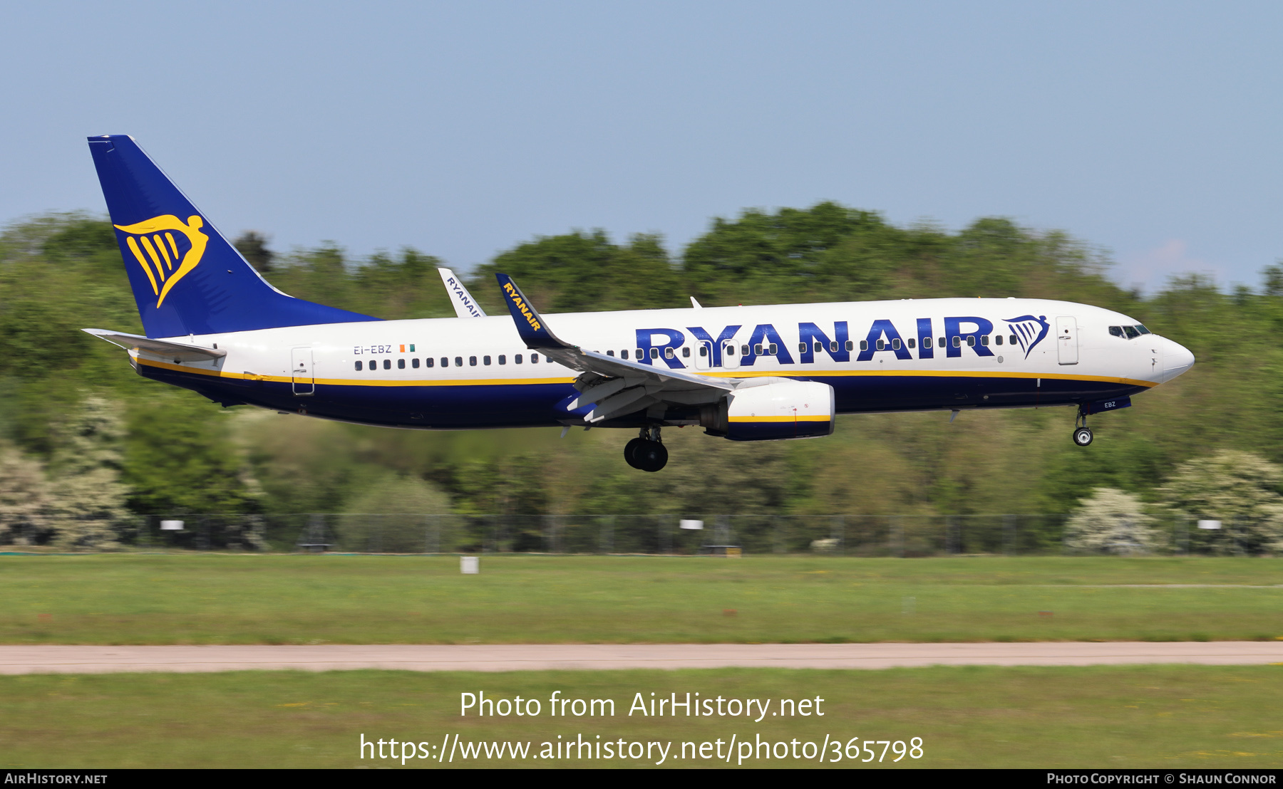 Aircraft Photo of EI-EBZ | Boeing 737-8AS | Ryanair | AirHistory.net #365798