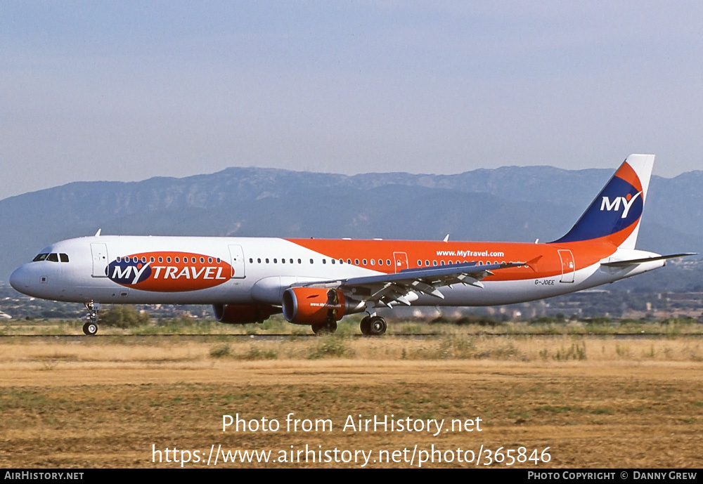 Aircraft Photo of G-JOEE | Airbus A321-211 | MyTravel Airways | AirHistory.net #365846