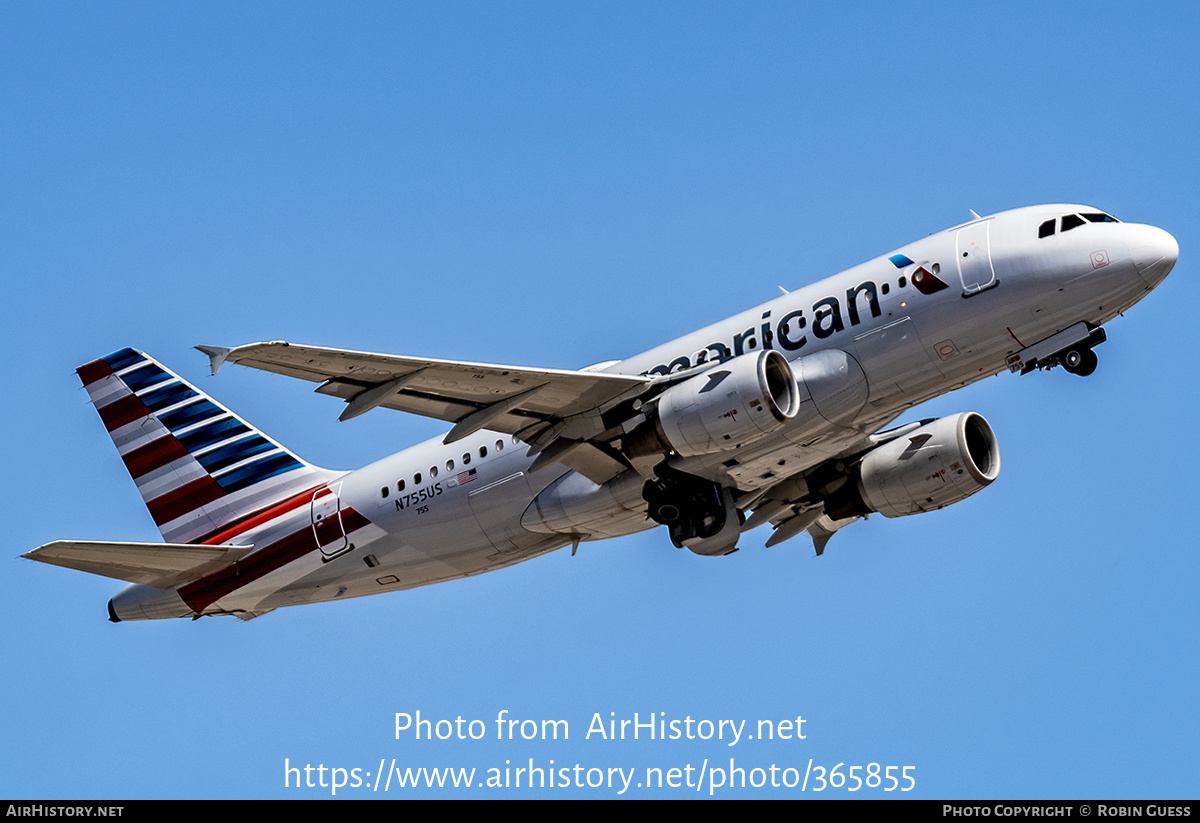 Aircraft Photo of N755US | Airbus A319-112 | American Airlines | AirHistory.net #365855