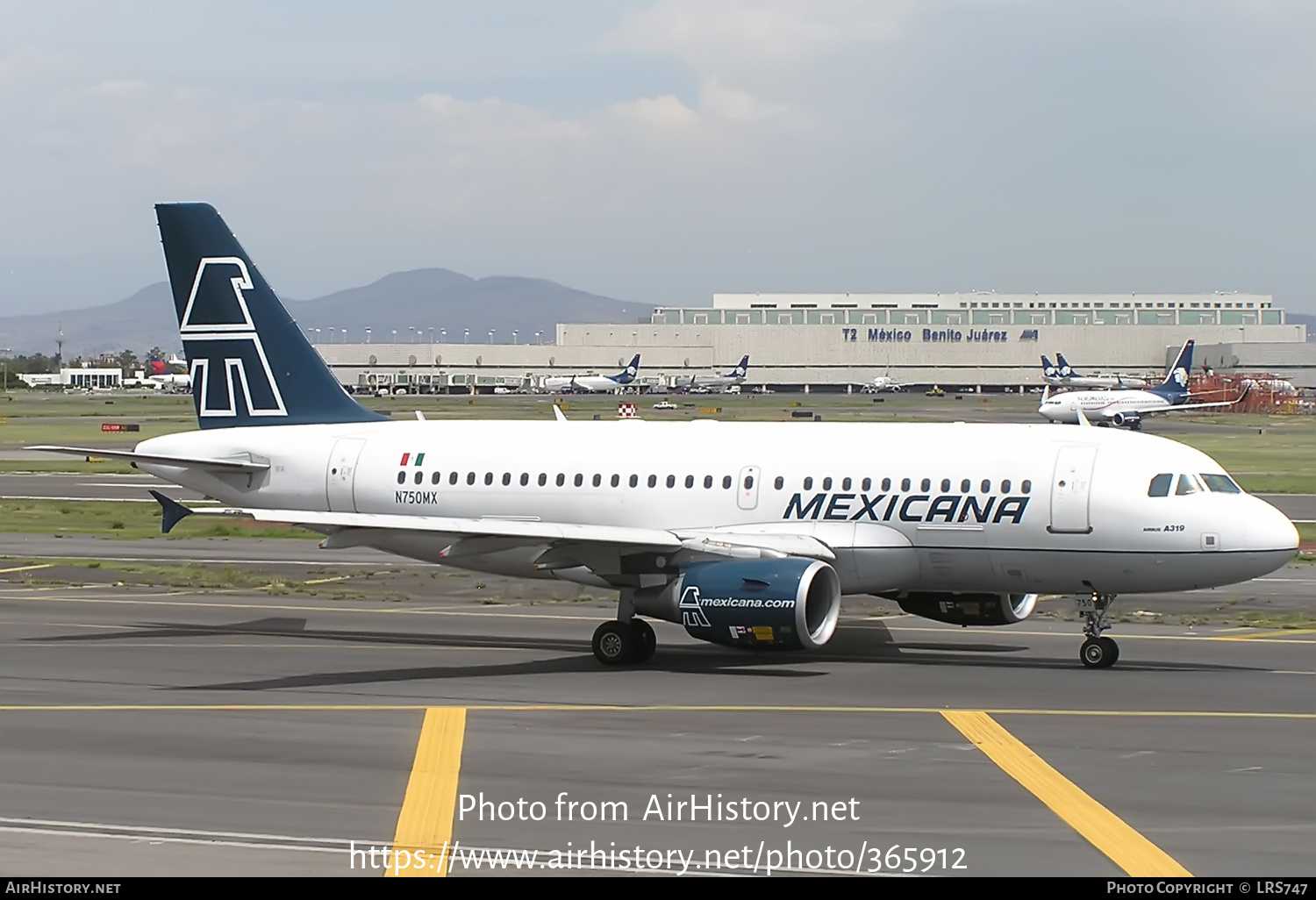 Aircraft Photo of N750MX | Airbus A319-112 | Mexicana | AirHistory.net #365912