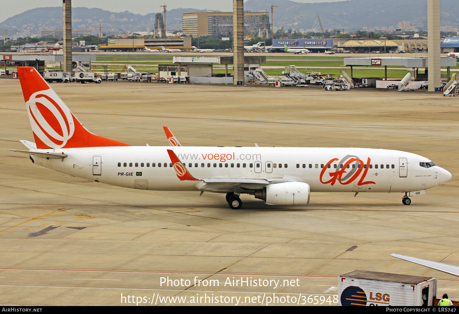 Aircraft Photo of PR-GIE | Boeing 737-8BK | GOL Linhas Aéreas | AirHistory.net #365948