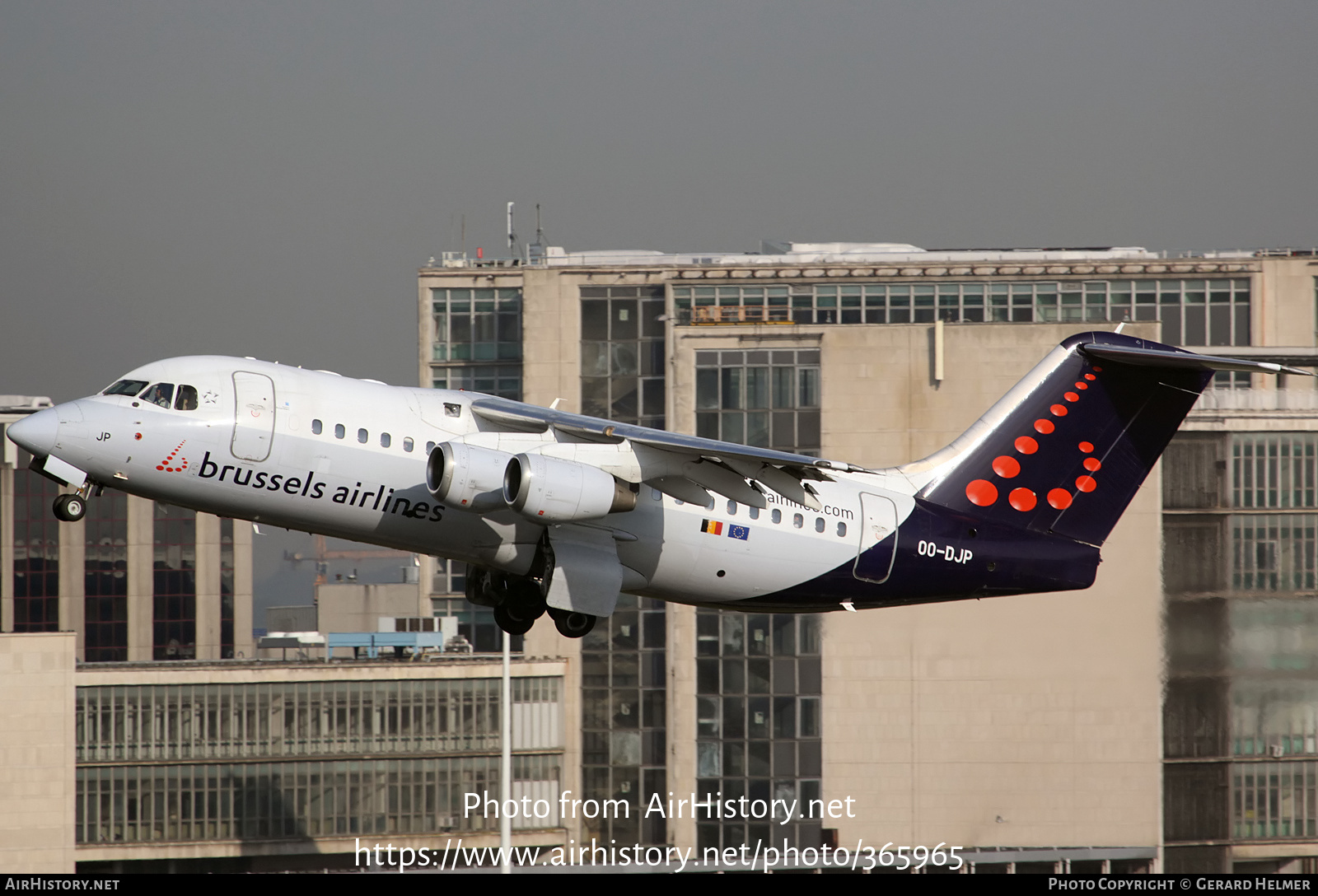 Aircraft Photo of OO-DJP | British Aerospace Avro 146-RJ85 | Brussels Airlines | AirHistory.net #365965