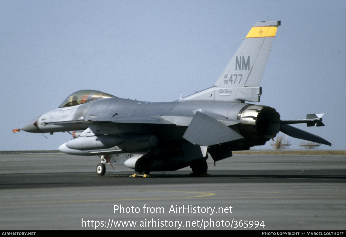 Aircraft Photo of 88-0477 / AF88-477 | General Dynamics F-16C Fighting Falcon | USA - Air Force | AirHistory.net #365994