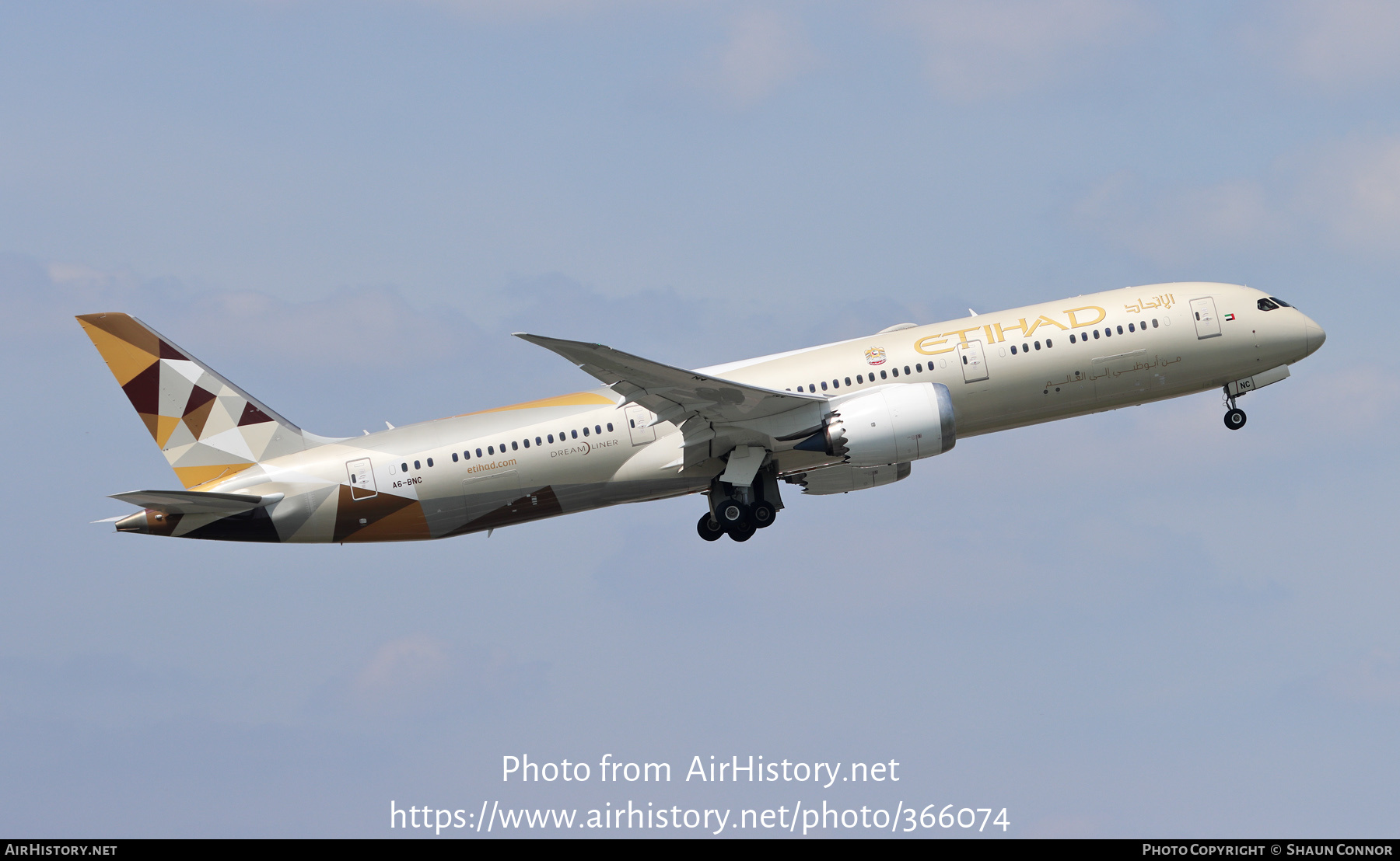 Aircraft Photo of A6-BNC | Boeing 787-9 Dreamliner | Etihad Airways | AirHistory.net #366074