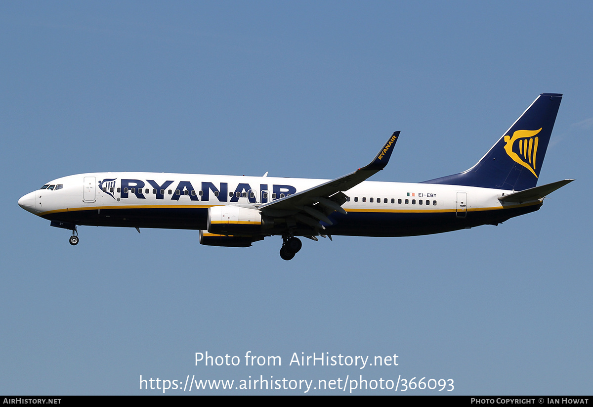 Aircraft Photo of EI-EBY | Boeing 737-8AS | Ryanair | AirHistory.net #366093