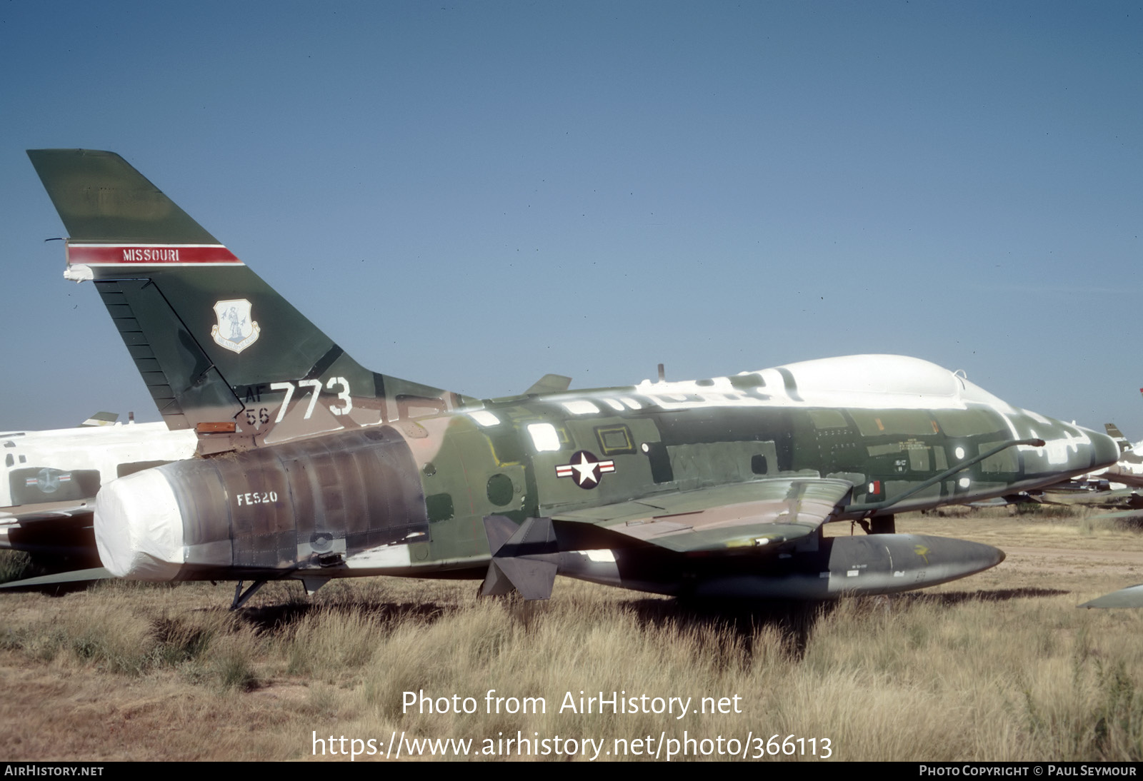 Aircraft Photo of 56-3773 / AF56-773 | North American F-100F Super Sabre | USA - Air Force | AirHistory.net #366113