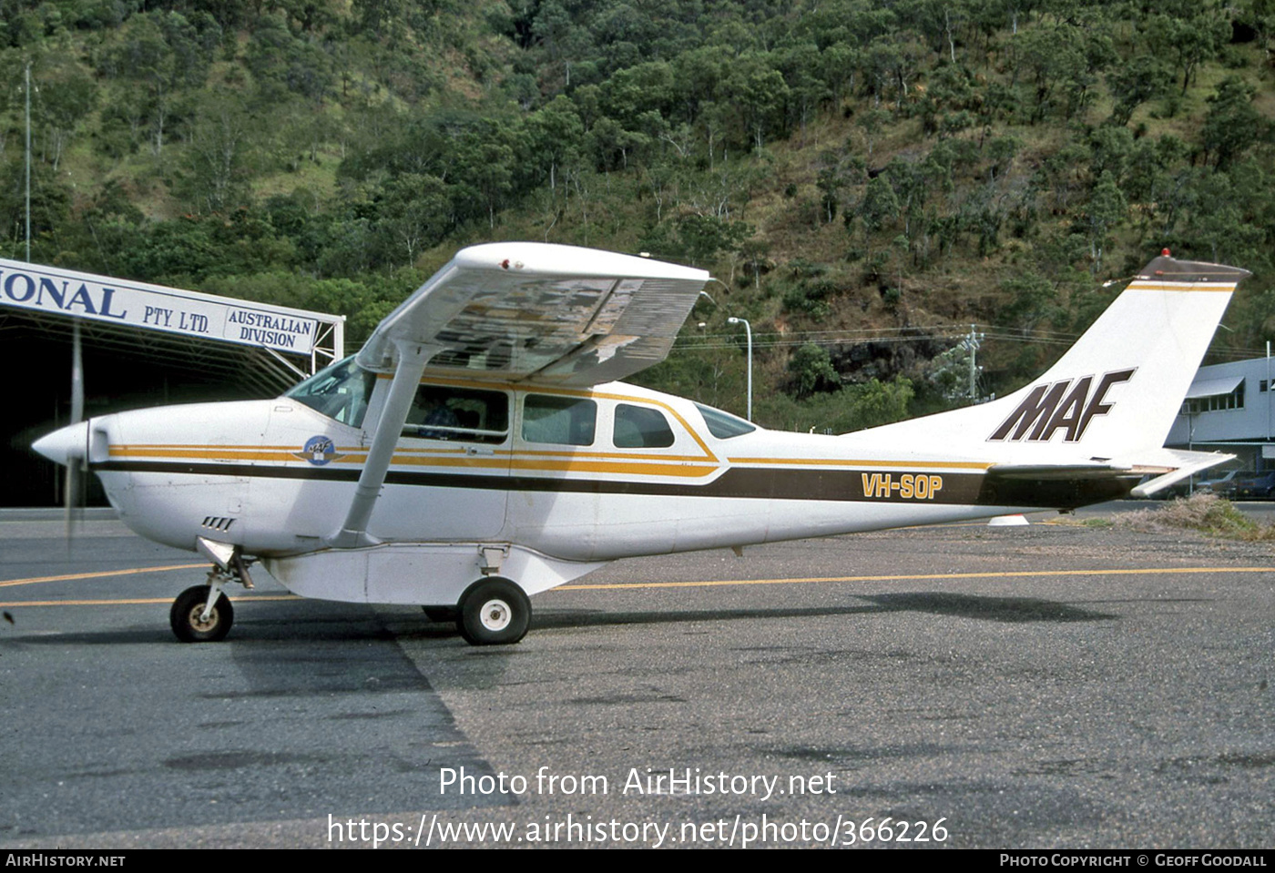 Aircraft Photo of VH-SOP | Cessna U206G Stationair 6 | Missionary Aviation Fellowship - MAF | AirHistory.net #366226