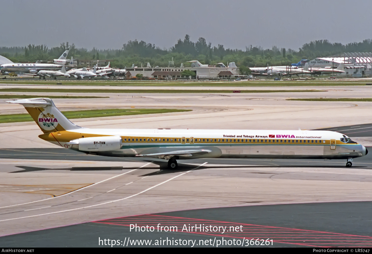 Aircraft Photo of 9Y-THN | McDonnell Douglas MD-83 (DC-9-83) | BWIA International - Trinidad and Tobago Airways | AirHistory.net #366261