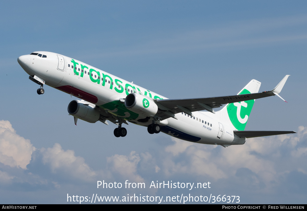 Aircraft Photo of PH-HSM | Boeing 737-8K2 | Transavia | AirHistory.net #366373