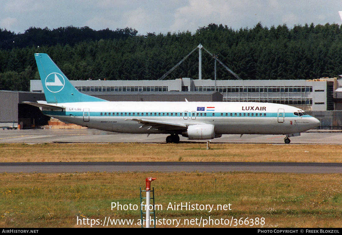 Aircraft Photo of LX-LGG | Boeing 737-4C9 | Luxair | AirHistory.net #366388