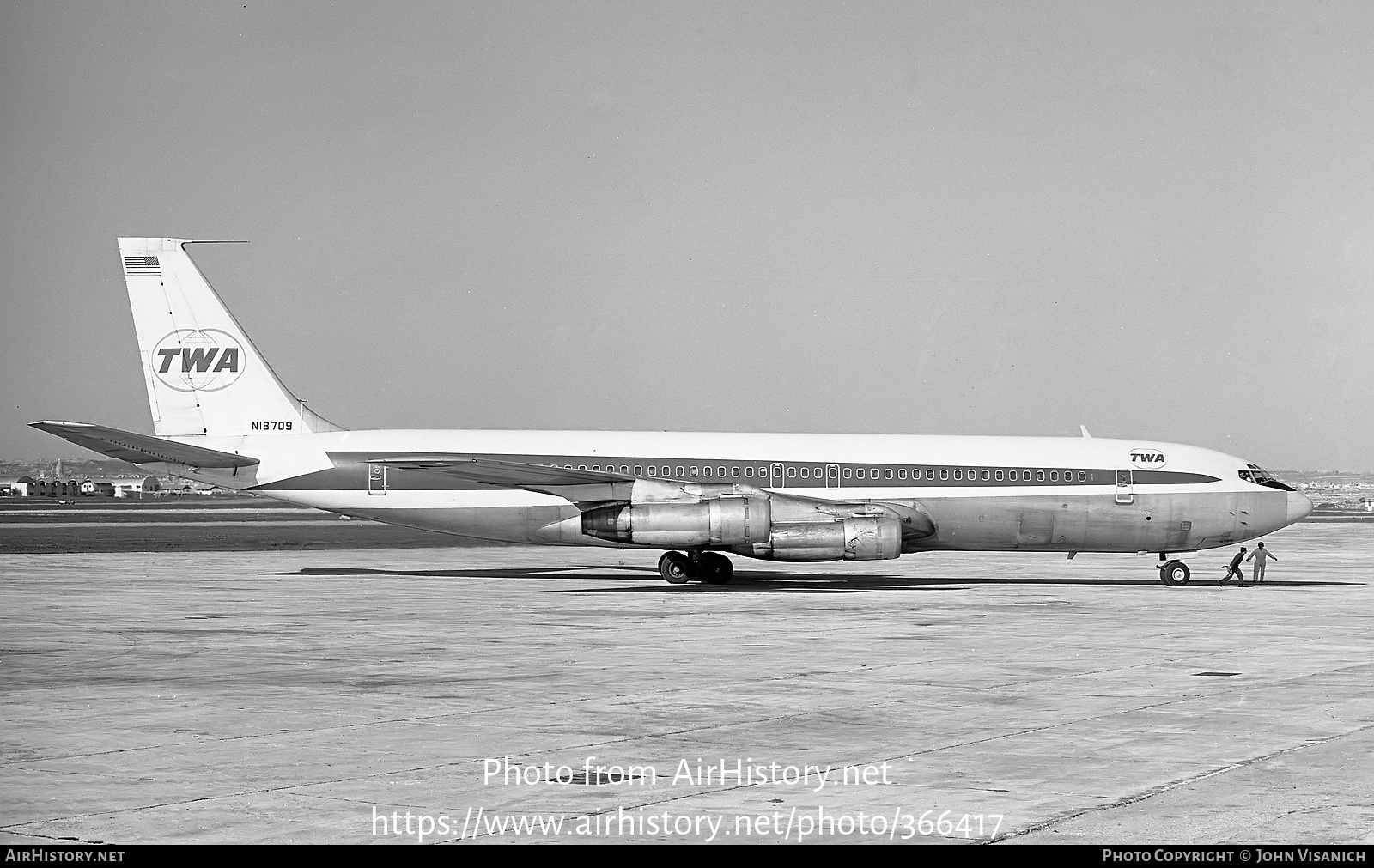 Aircraft Photo of N18709 | Boeing 707-331B | Trans World Airlines - TWA | AirHistory.net #366417