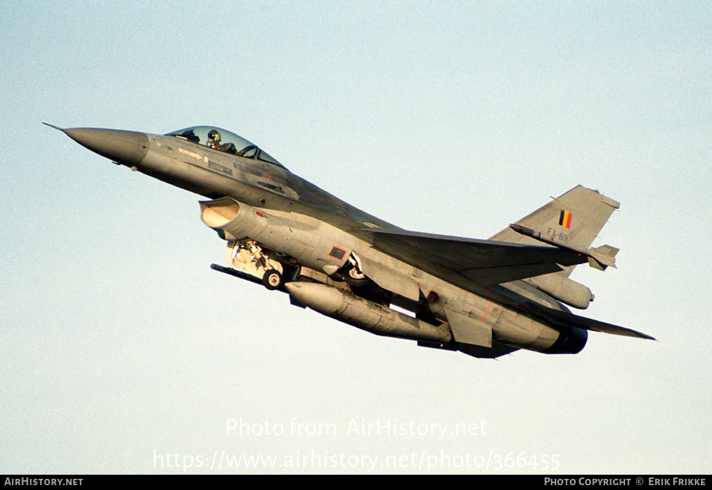 Aircraft Photo of FA-69 | General Dynamics F-16A Fighting Falcon | Belgium - Air Force | AirHistory.net #366455