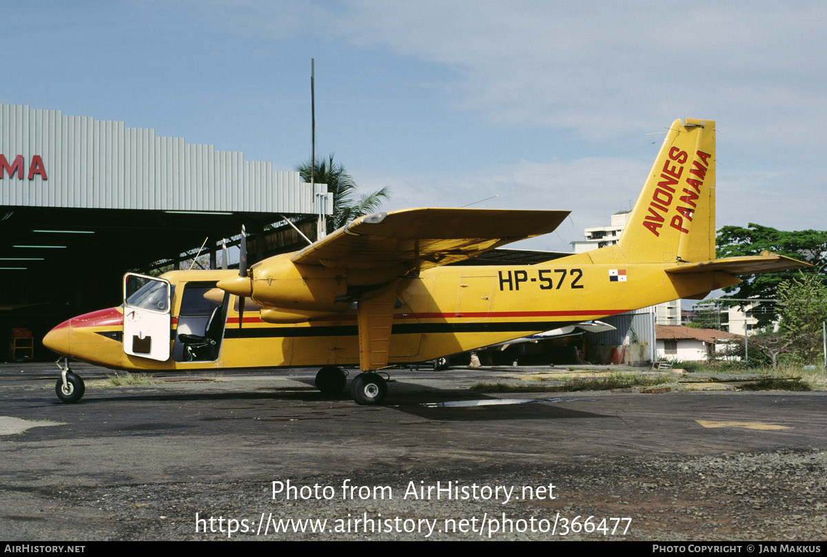 Aircraft Photo of HP-572 | Britten-Norman BN-2A-6 Islander | Aviones de Panamá | AirHistory.net #366477