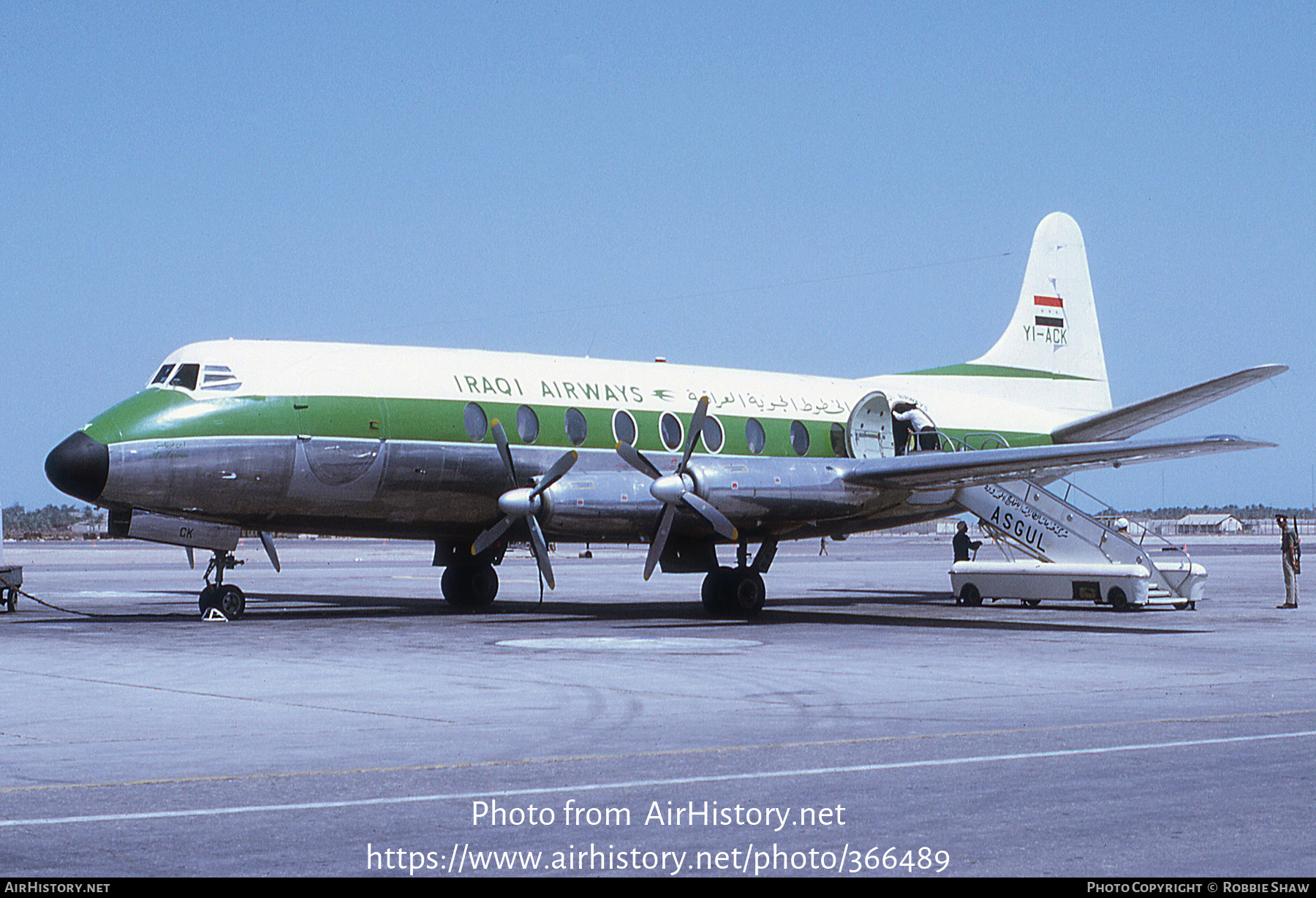 Aircraft Photo of YI-ACK | Vickers 735 Viscount | Iraqi Airways | AirHistory.net #366489