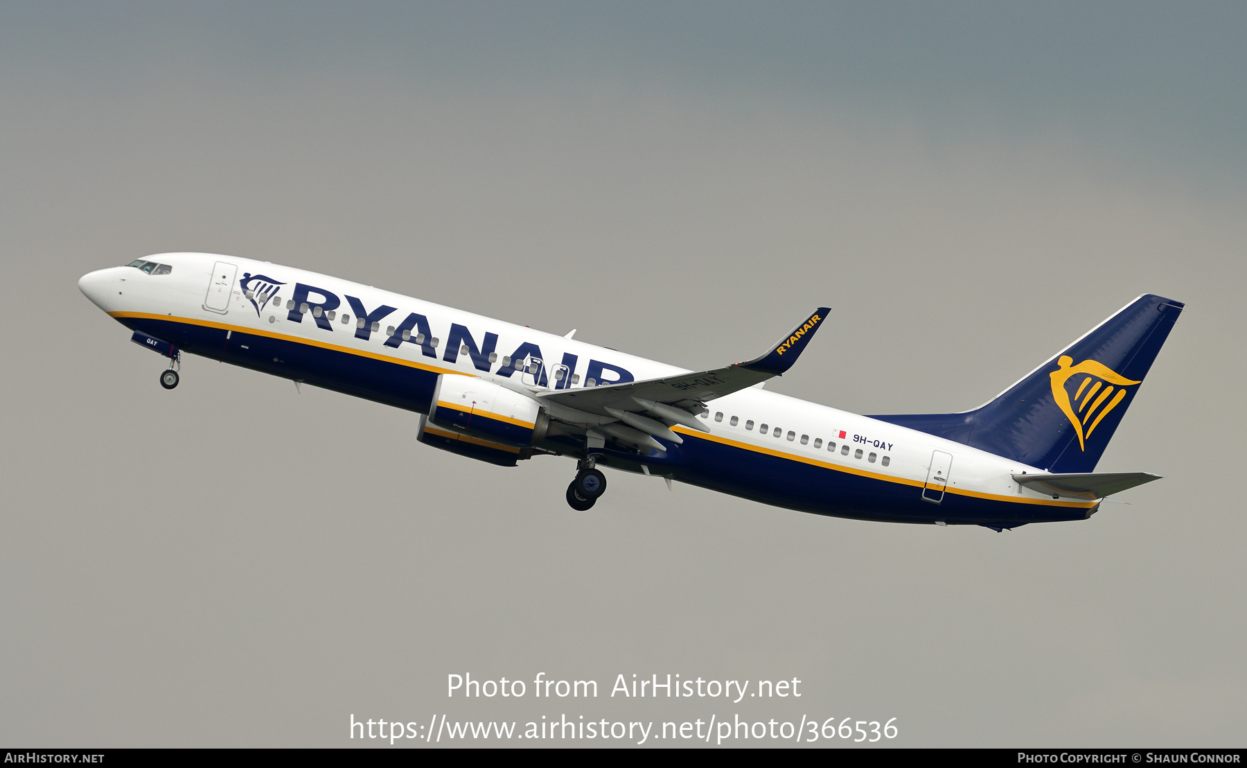 Aircraft Photo of 9H-QAY | Boeing 737-8AS | Ryanair | AirHistory.net #366536