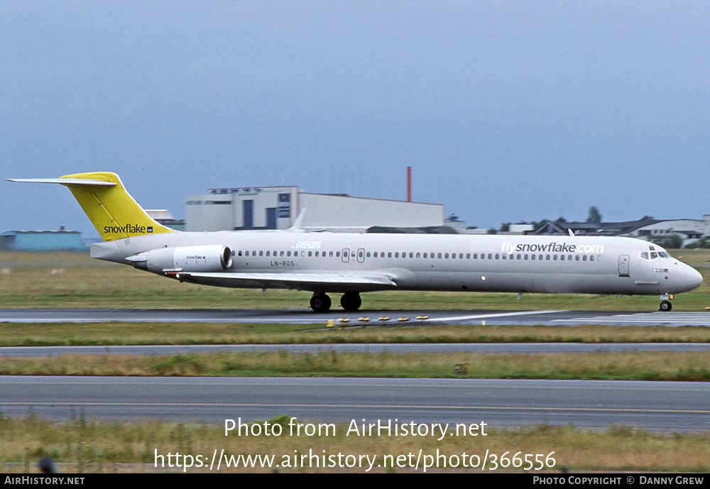 Aircraft Photo of LN-ROS | McDonnell Douglas MD-82 (DC-9-82) | Snowflake | AirHistory.net #366556