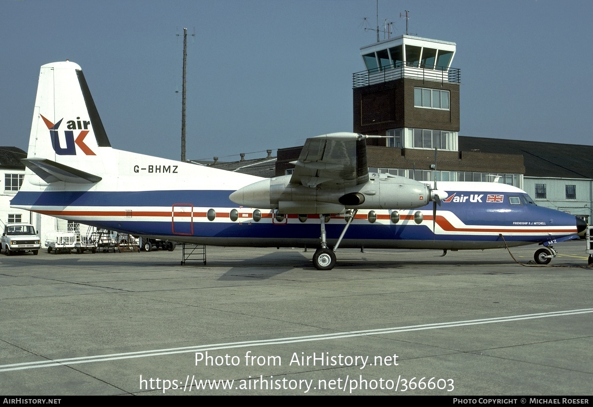 Aircraft Photo of G-BHMZ | Fokker F27-200 Friendship | Air UK | AirHistory.net #366603