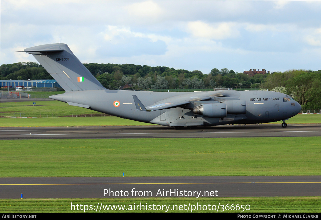 Aircraft Photo of CB-8006 | Boeing C-17A Globemaster III | India - Air Force | AirHistory.net #366650