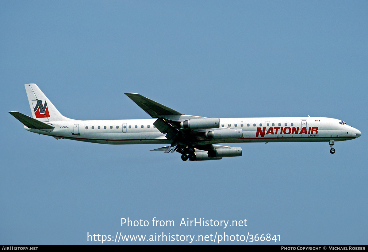 Aircraft Photo of C-GQBA | McDonnell Douglas DC-8-63 | Nationair | AirHistory.net #366841