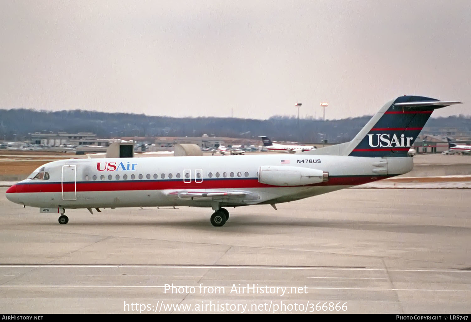 Aircraft Photo of N476US | Fokker F28-4000 Fellowship | USAir | AirHistory.net #366866