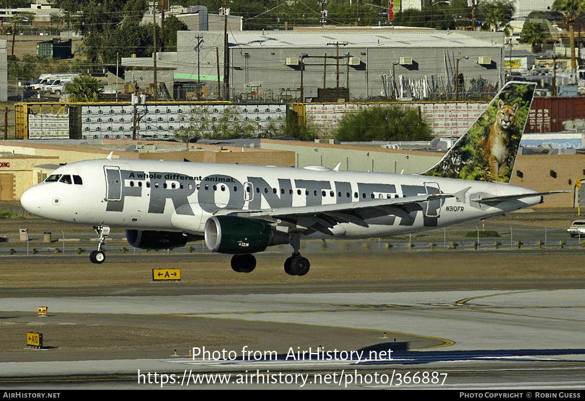 Aircraft Photo of N910FR | Airbus A319-112 | Frontier Airlines | AirHistory.net #366887