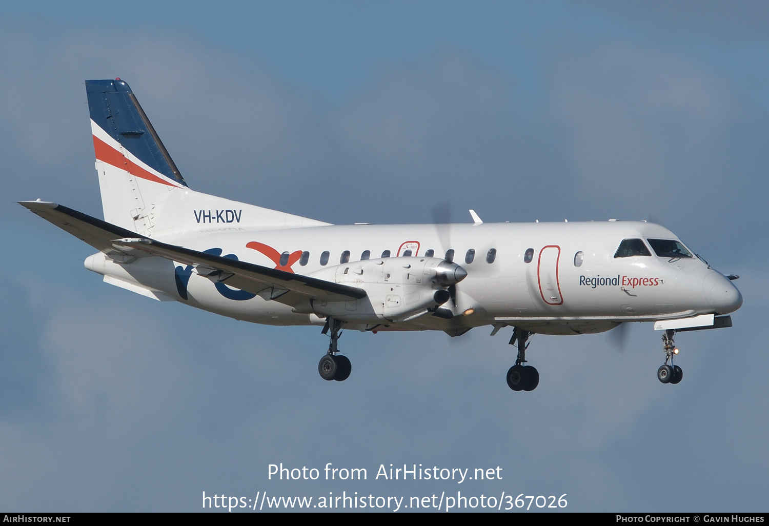 Aircraft Photo of VH-KDV | Saab 340B | REX - Regional Express | AirHistory.net #367026