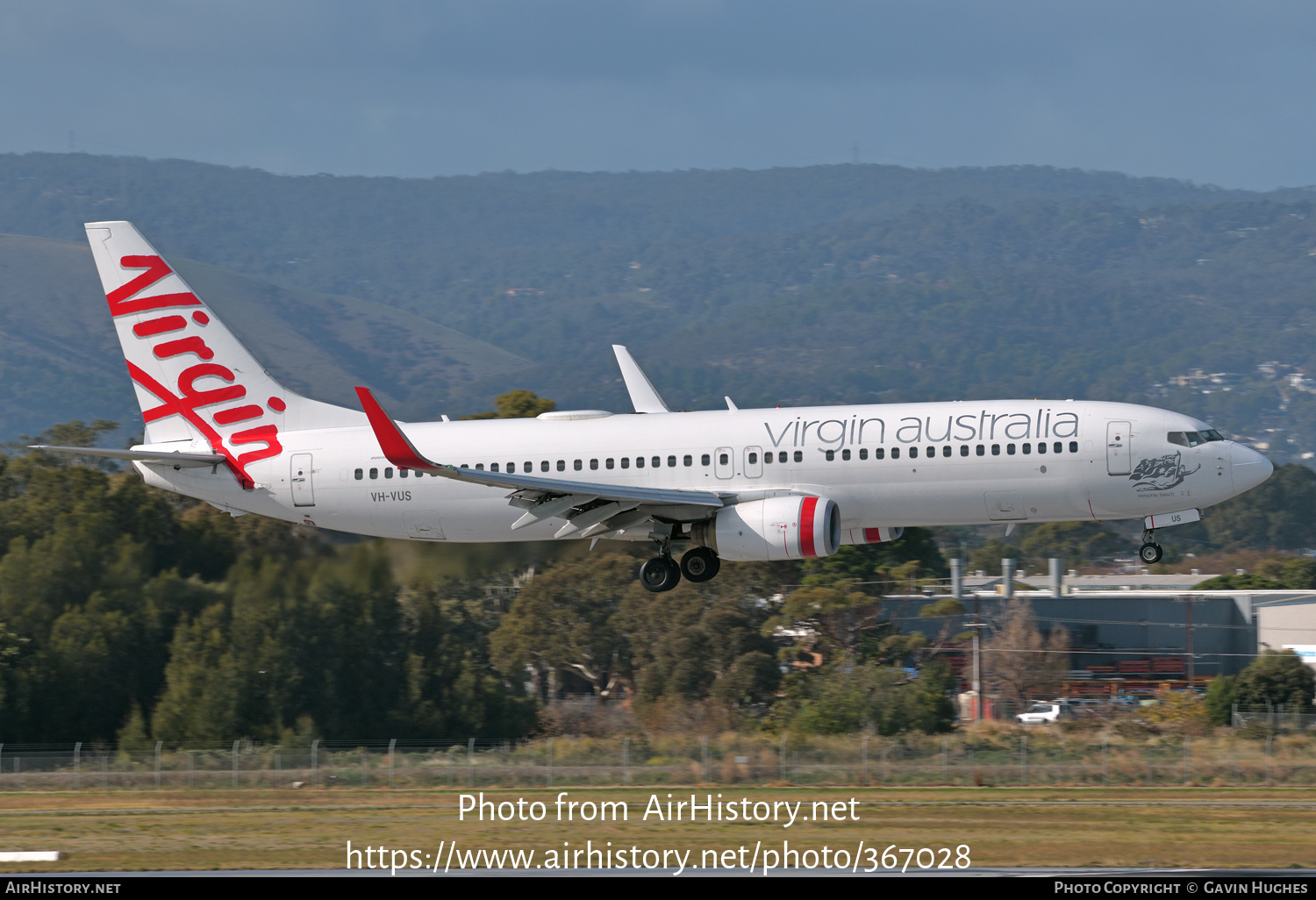 Aircraft Photo of VH-VUS | Boeing 737-8FE | Virgin Australia Airlines | AirHistory.net #367028